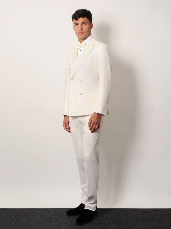 Lardini Virgin Wool Tuxedo With Satin Lapel