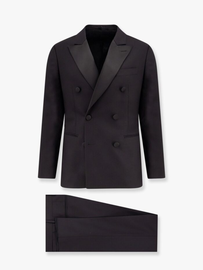 Lardini Virgin Wool Tuxedo With Satin Lapel