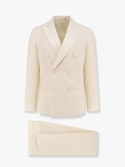 Lardini Virgin Wool Tuxedo With Satin Lapel