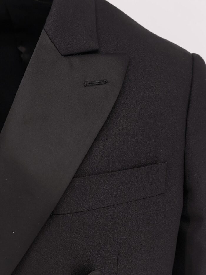 Lardini Virgin Wool Tuxedo With Satin Lapel