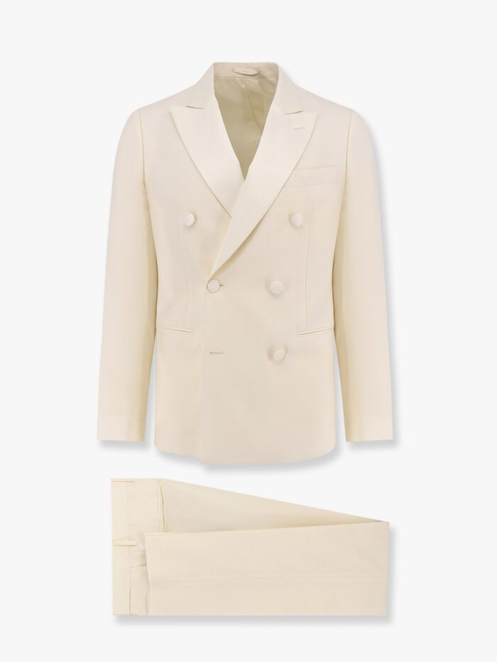 Lardini Virgin Wool Tuxedo With Satin Lapel