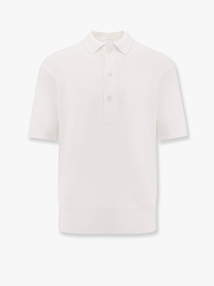 Lardini Viscose And Cotton Knit Polo Shirt