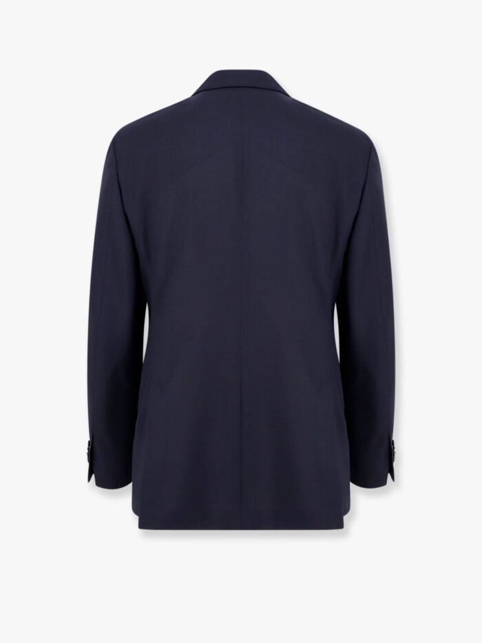 Lardini Wool Blazer With Iconic Brooch