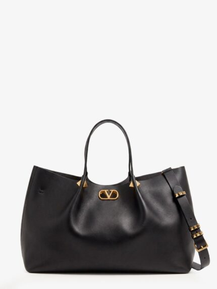 Valentino Garavani Large VLogo Signature Leather Tote Bag