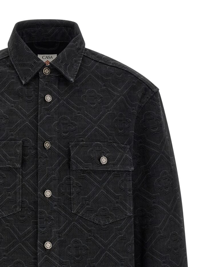 CASABLANCA 'Laser Monogram Denim' Overshirt