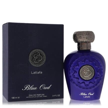 Lattafa Blue Oud By Lattafa - Eau De Parfum Spray (Unisex) 3.4 Oz