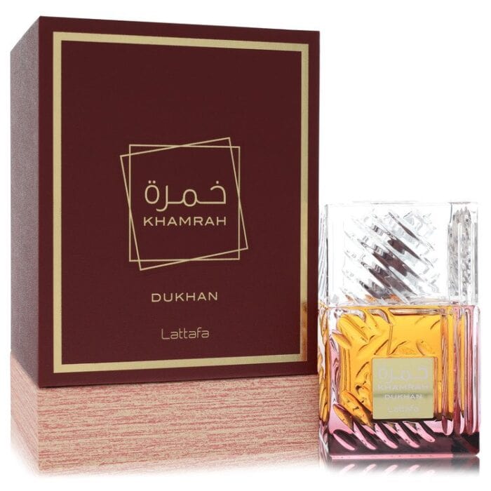 Lattafa Khamrah Dukhan By Lattafa - Eau De Parfum Spray (Unisex) 3.4 Oz - Image 1