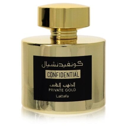 Lattafa Confidential Private Gold By Lattafa - Eau De Parfum Spray (Unisex Unboxed) 3.4 Oz