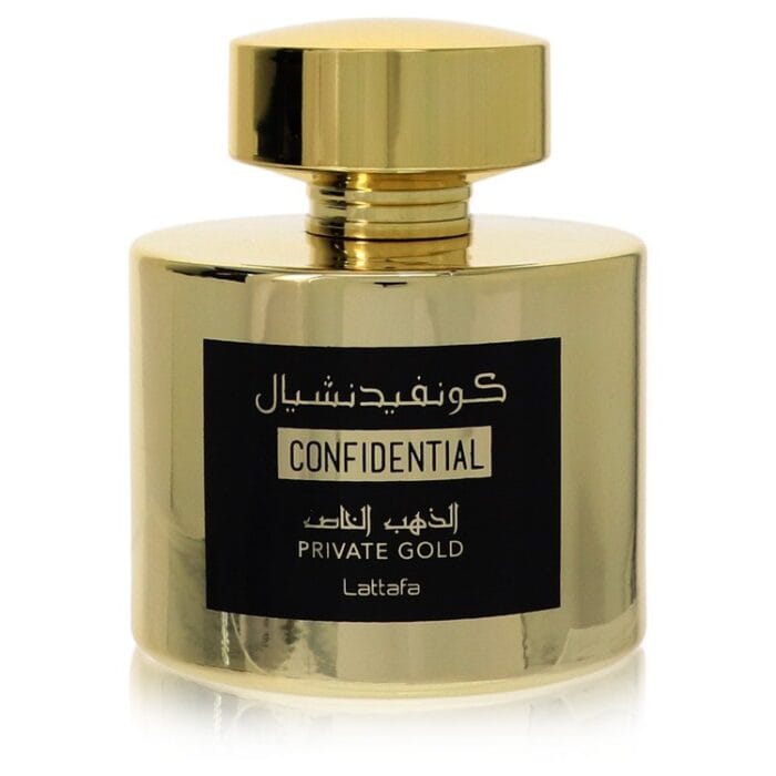 Lattafa Confidential Private Gold By Lattafa - Eau De Parfum Spray (Unisex Unboxed) 3.4 Oz
