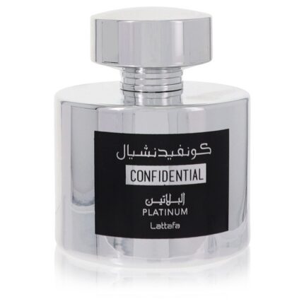 Lattafa Confidential Platinum By Lattafa - Eau De Parfum Spray (Unisex Unboxed) 3.4 Oz