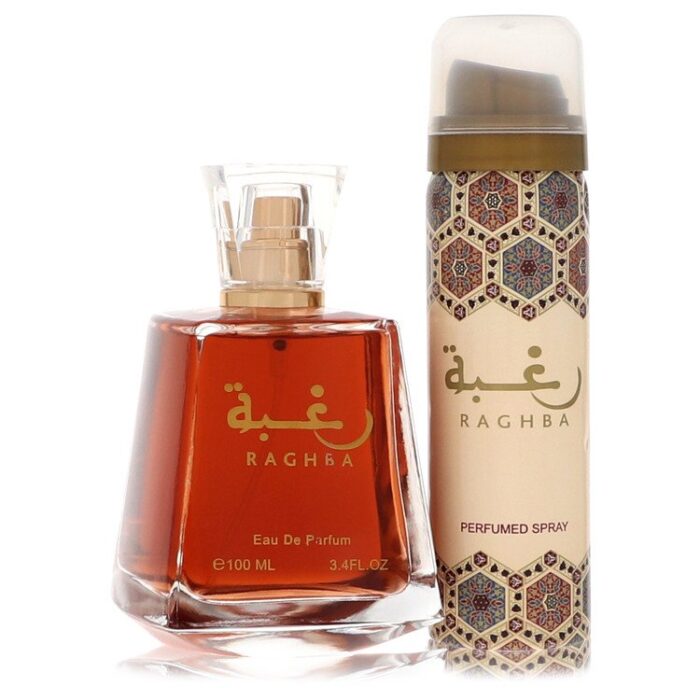 Lattafa Raghba   By Lattafa - Eau De Parfum Spray Plus 1.7 Oz Deodorant Spray (Unboxed) 3.4 Oz - Image 1