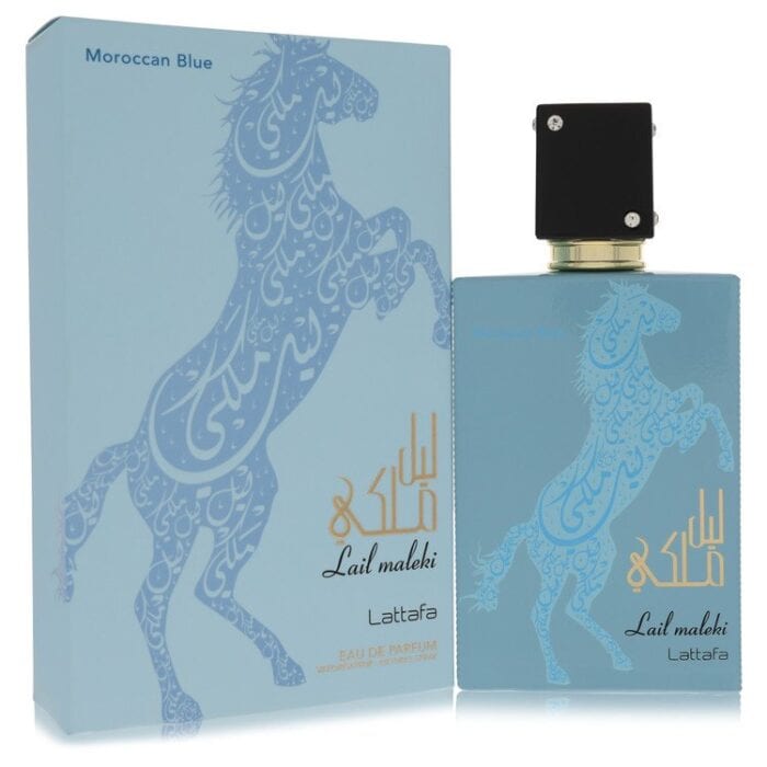 Lattafa Lail Maleki Morrocan Blue By Lattafa - Eau De Parfum Spray (Unisex) 3.4 Oz - Image 1
