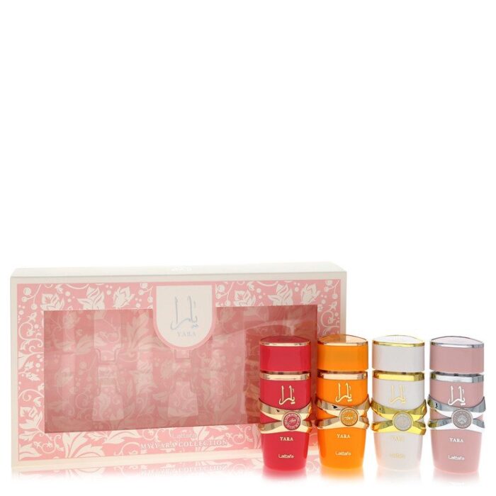 Lattafa Yara By Lattafa - Gift Set -- Mini My Yara EDP Collection- 0.8 Oz Yara + 0.8 Oz Yara Moi + 0.8 Oz Yara Tous + 0.8 Oz  Yara Candy - Image 1