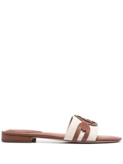 LAUREN RALPH LAUREN Alegra Canvas Slide Sandals