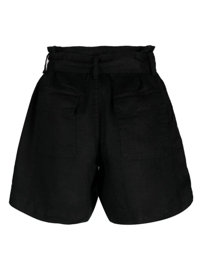 LAUREN RALPH LAUREN Belted Linen Short