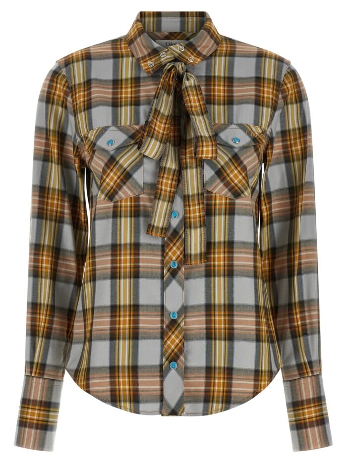 chloÉ lavaglière checked shirt CHLOÉ Lavaglière Checked Shirt