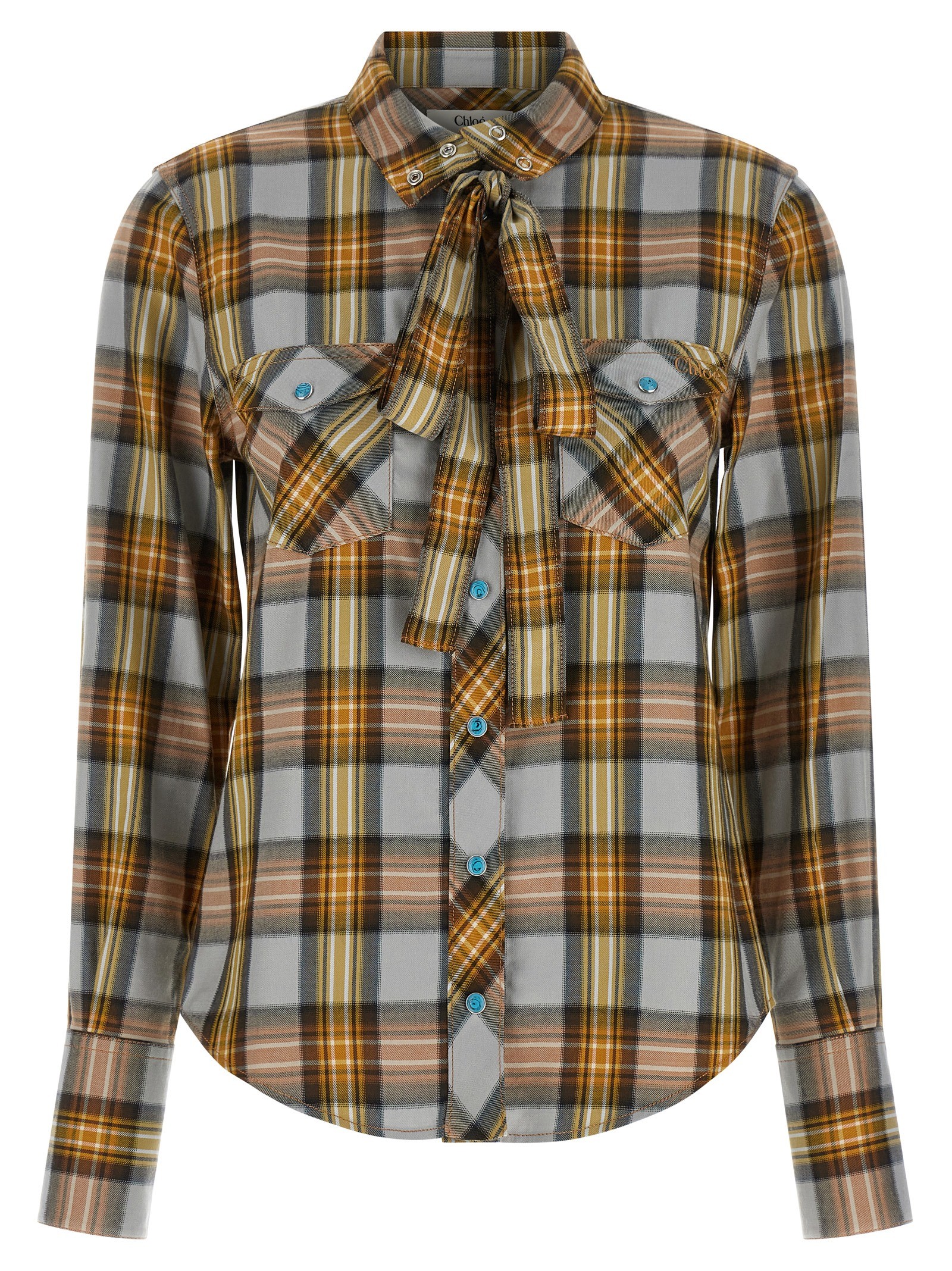 CHLOÉ Lavaglière Checked Shirt