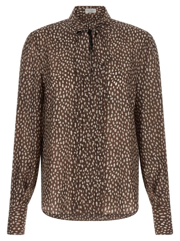 brunello cucinelli lavallière collar shirt Brunello Cucinelli Lavallière Collar Shirt