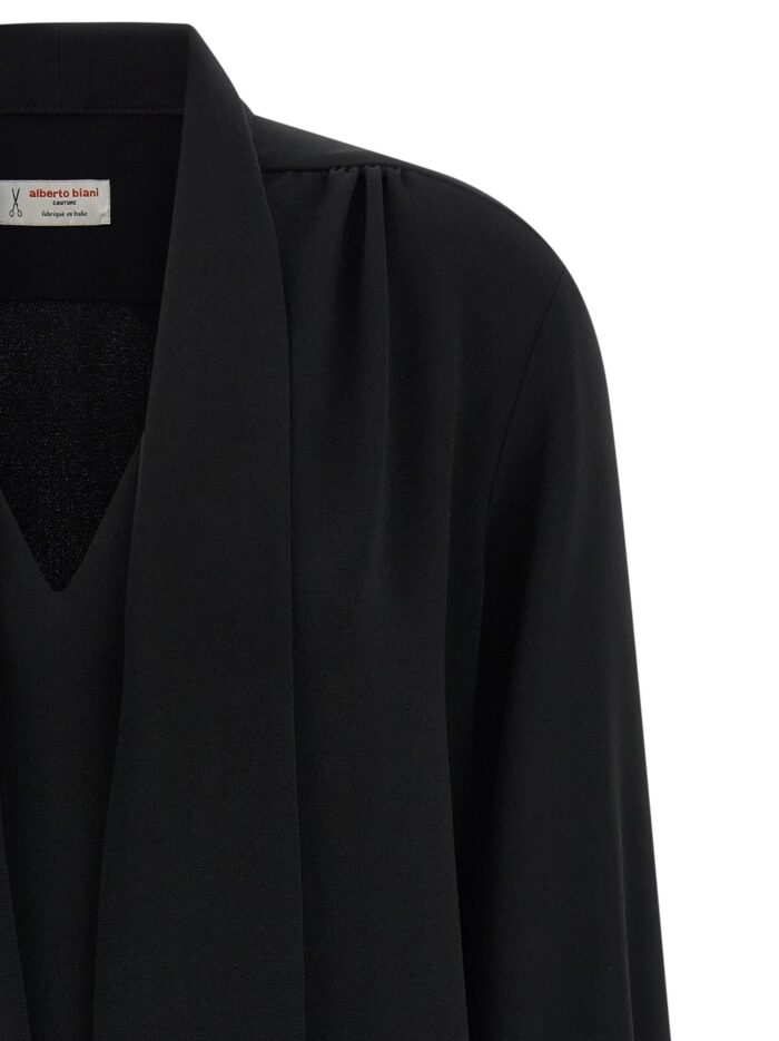 ALBERTO BIANI Lavallière Neck Blouse