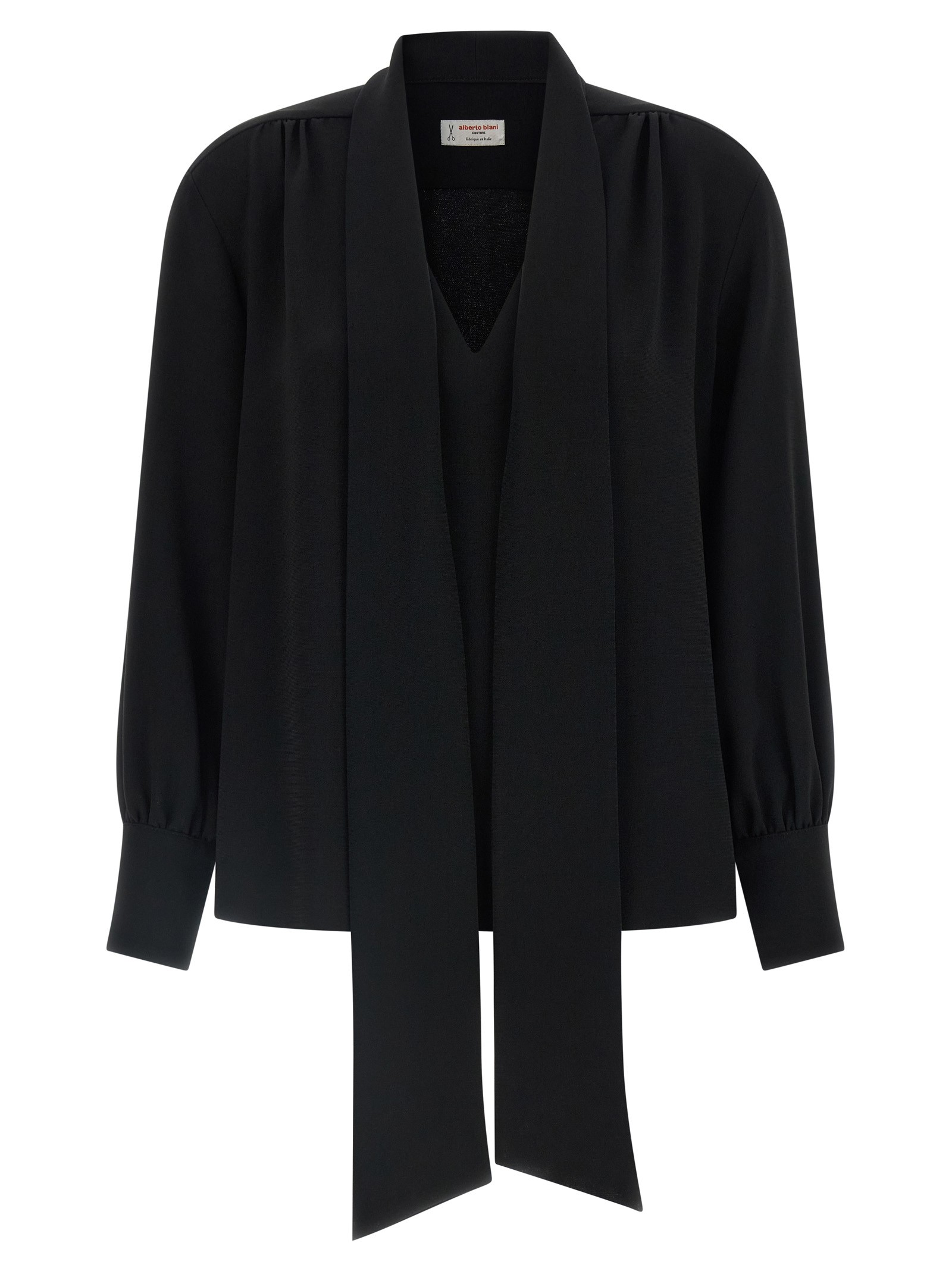 ALBERTO BIANI Lavallière Neck Blouse