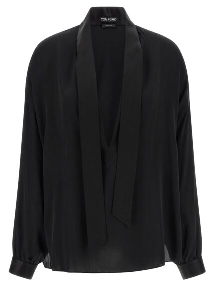 TOM FORD Lavallière Neck Blouse