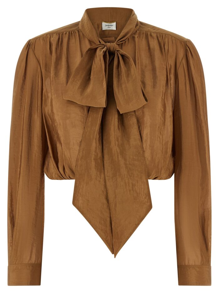 saint laurent lavallière neck blouse Saint Laurent Lavallière Neck Blouse