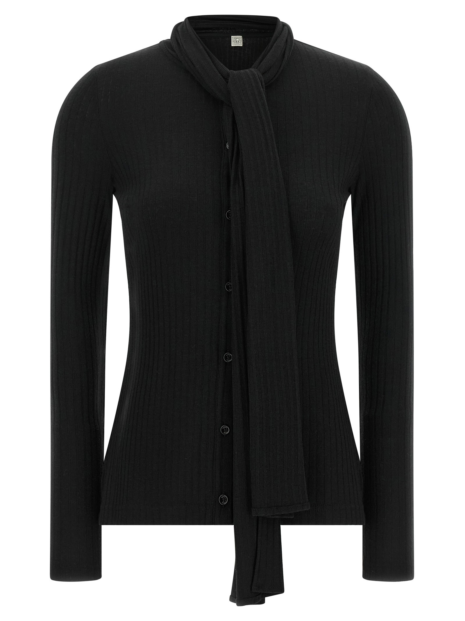 TOTEME Lavallière Neck Cardigan