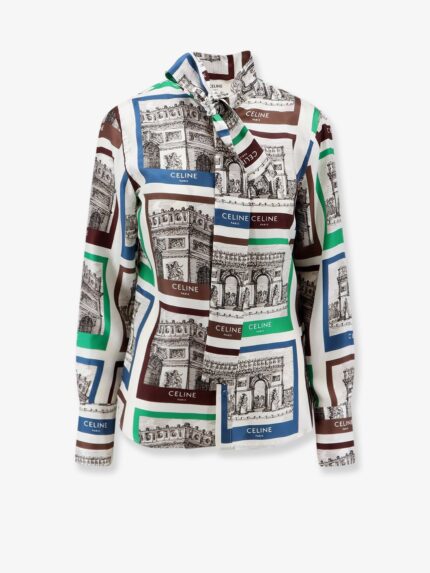 Celine Lavalliere Printed Silk Shirt