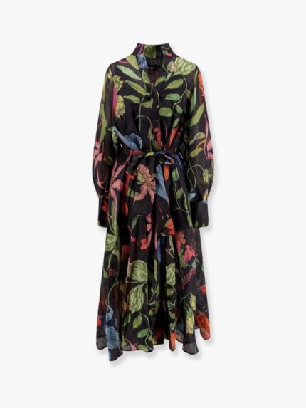 LAVI Artemisia Ramie Long Dress With Cotton Petticoat