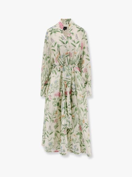 LAVI Artemisia Ramie Long Dress With Cotton Petticoat