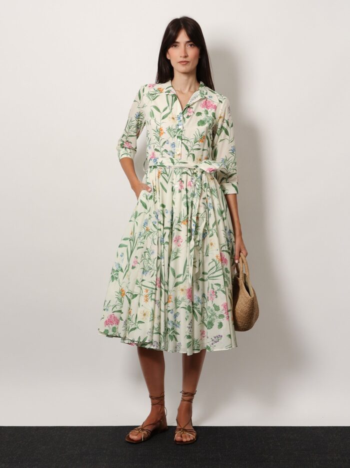 LAVI Artemisia Ramie Long Dress With Cotton Petticoat