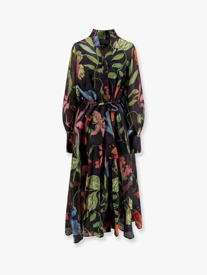LAVI Artemisia Ramie Long Dress With Cotton Petticoat