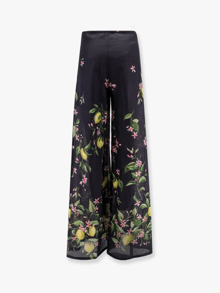 LAVI Frangipane Rayon  Trouser With Multicolor Print