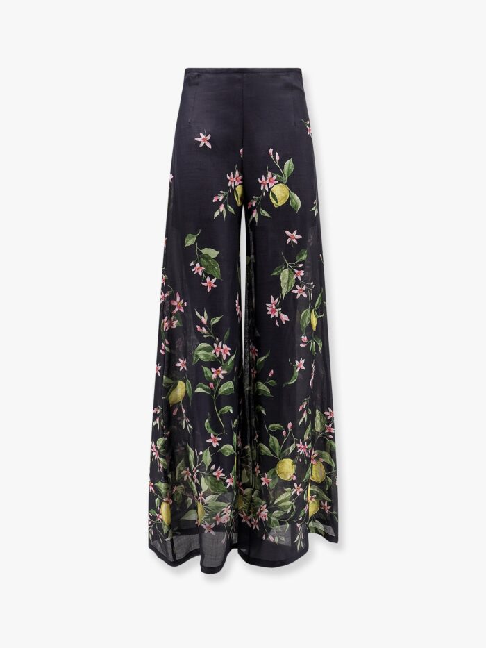 LAVI Frangipane Rayon  Trouser With Multicolor Print