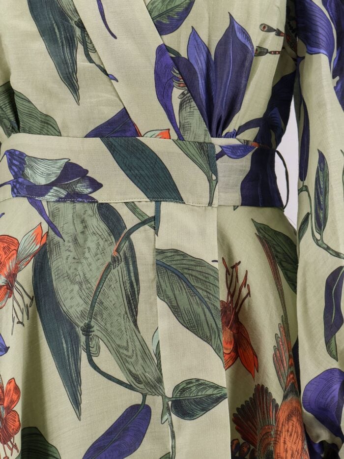 LAVI Ligea Cotton Long Dress With Multicolor Print
