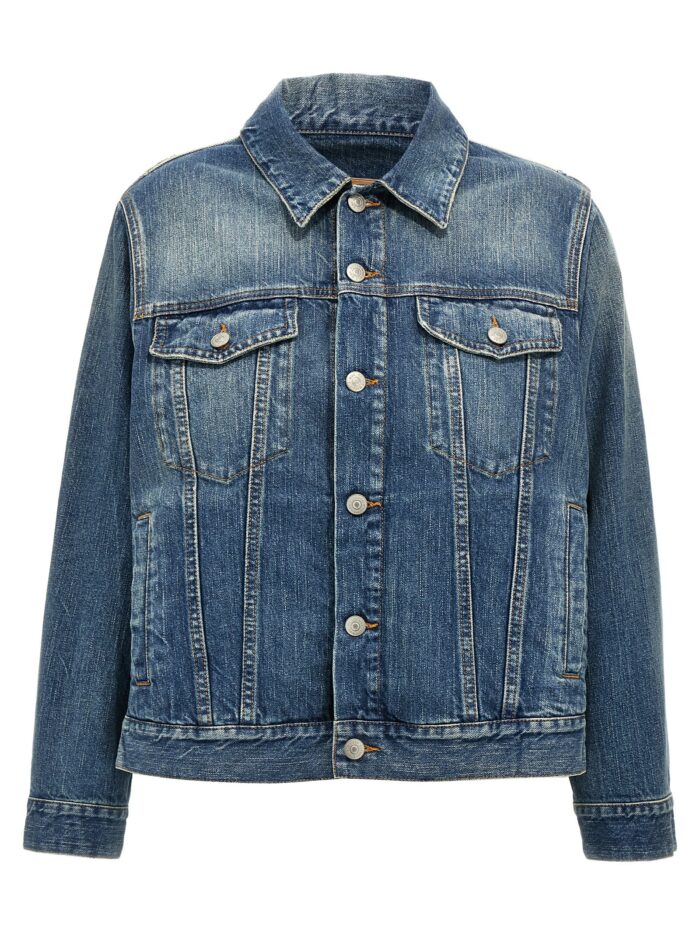 mm6 maison margiela layered denim jacket MM6 MAISON MARGIELA Layered Denim Jacket
