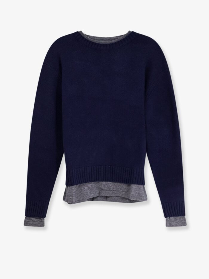 tonywack layered wool and cashmere sweater TONYWACK Layered Wool And Cashmere Sweater