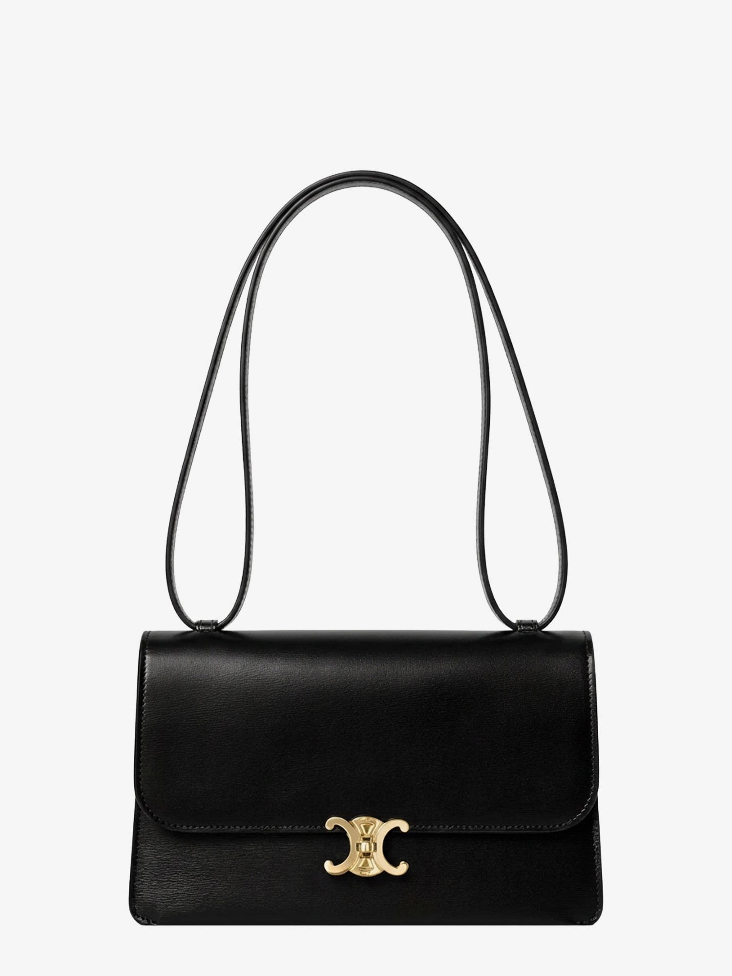 Celine Le 17 Leather Crossbody Bag With Metal Triomphe Closure