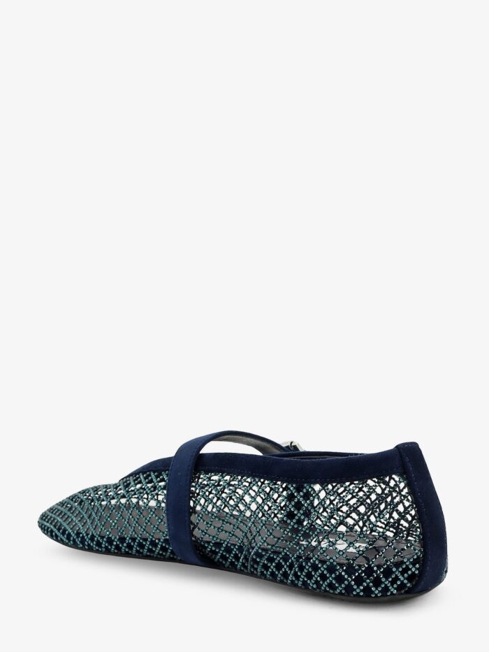 ALAIA Le Ballerine Flats Mesh Balerinas With Rhinestone Detail