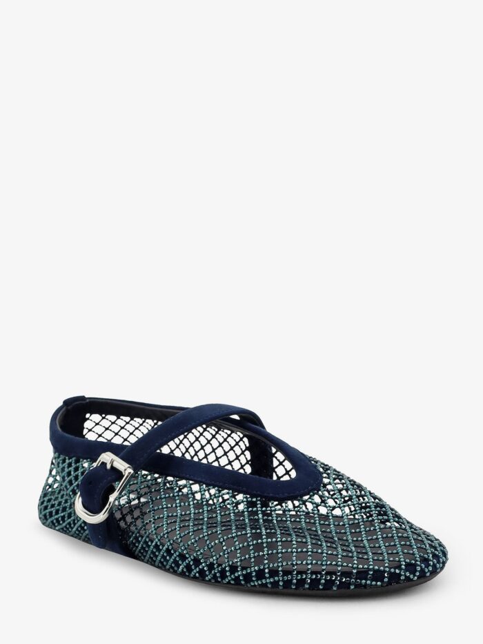 ALAIA Le Ballerine Flats Mesh Balerinas With Rhinestone Detail