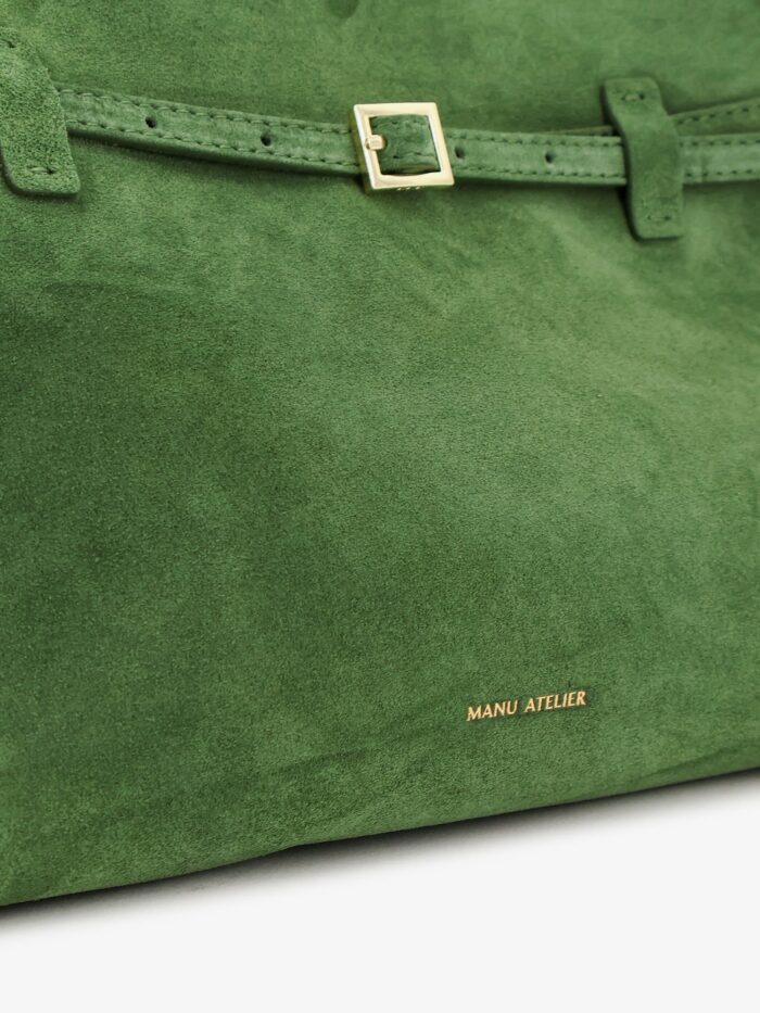 MANU ATELIER Le Cambon 35 Suede Handbag