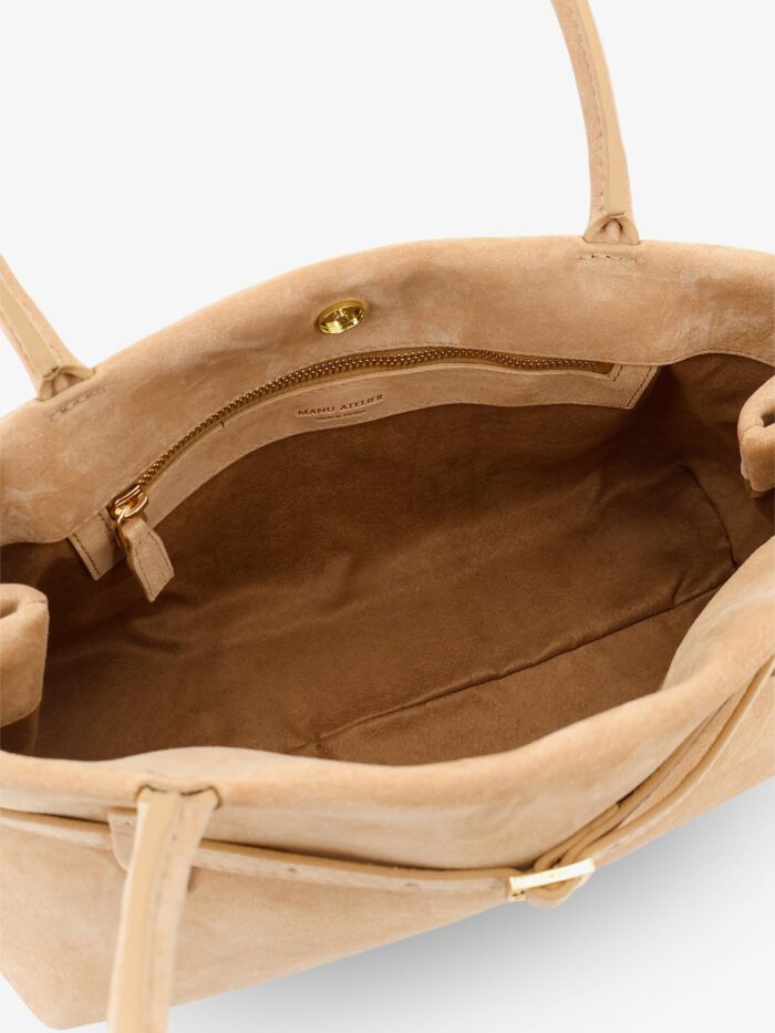 MANU ATELIER Le Cambon East West Suede Shoulder Bag