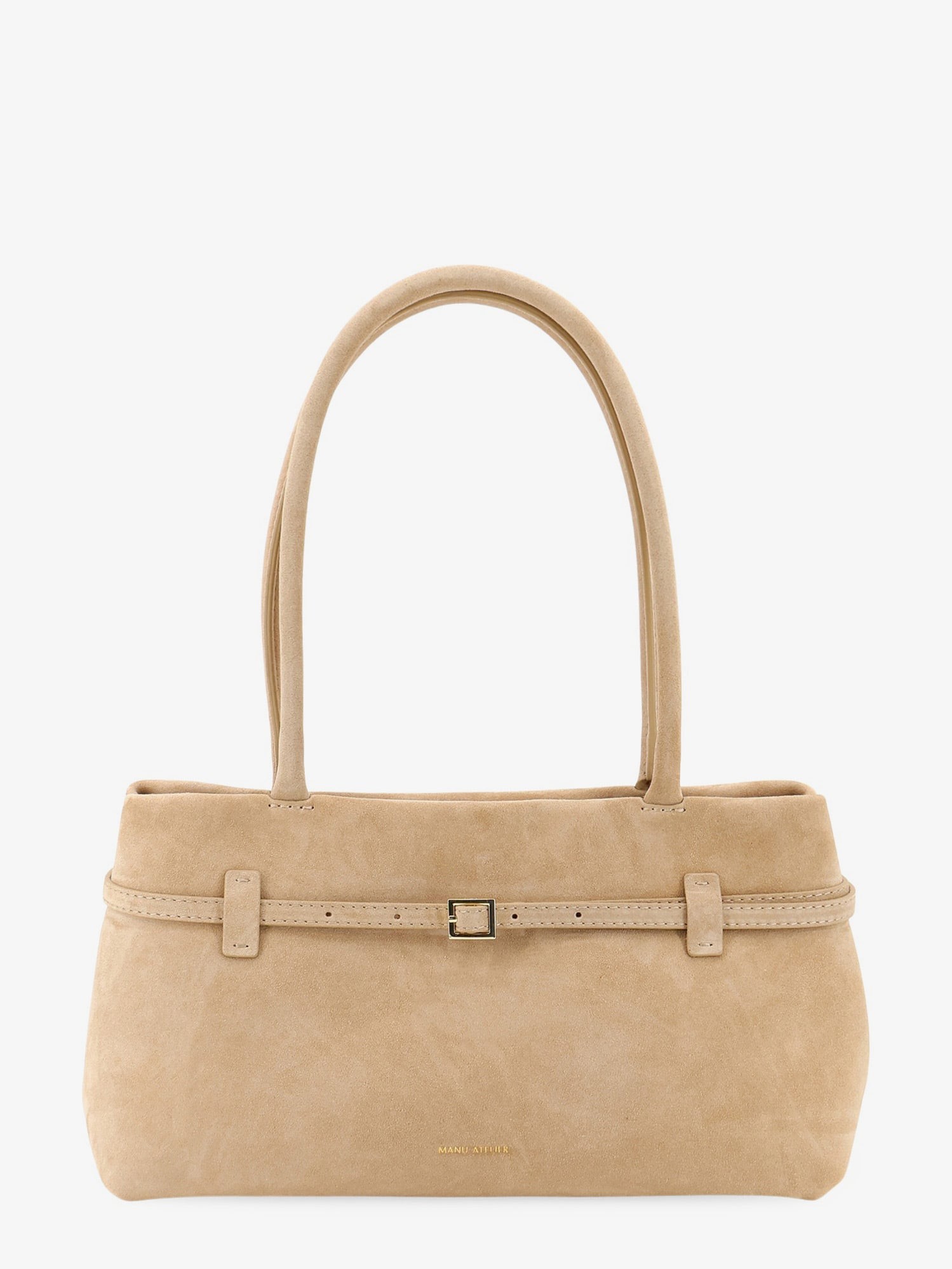 MANU ATELIER Le Cambon East West Suede Shoulder Bag