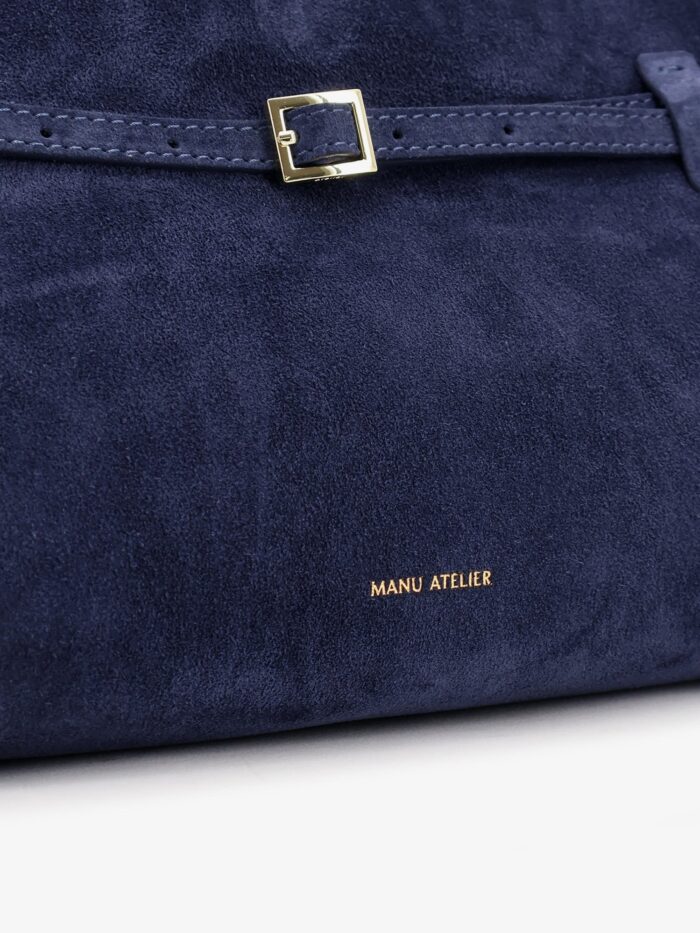 MANU ATELIER Le Cambon East West Suede Shoulder Bag
