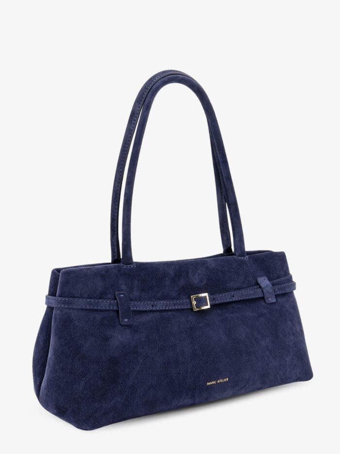 MANU ATELIER Le Cambon East West Suede Shoulder Bag