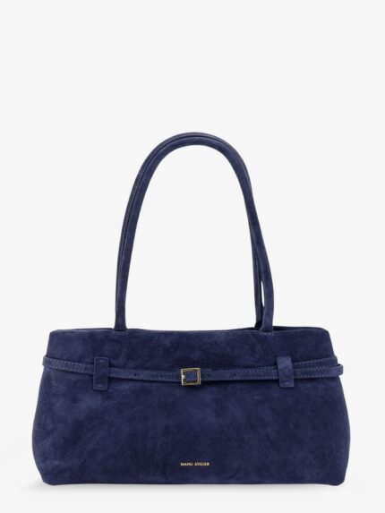 MANU ATELIER Le Cambon East West Suede Shoulder Bag