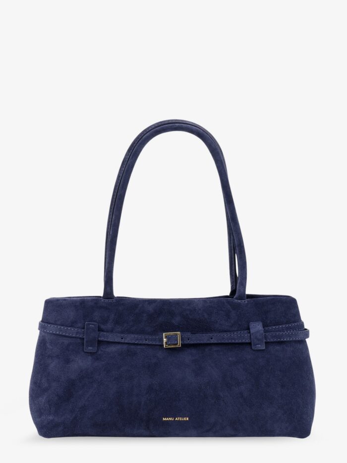 MANU ATELIER Le Cambon East West Suede Shoulder Bag