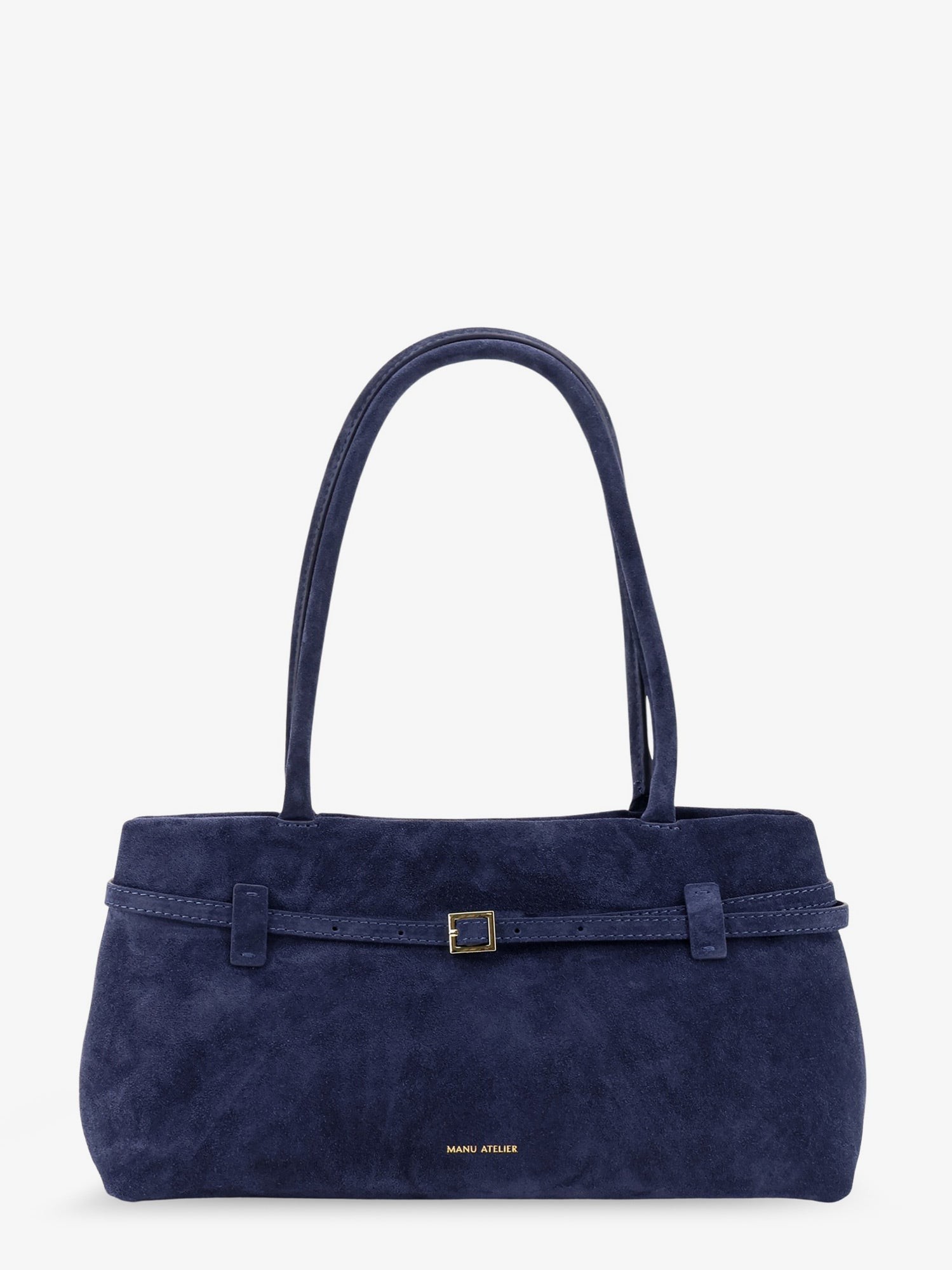 MANU ATELIER Le Cambon East West Suede Shoulder Bag