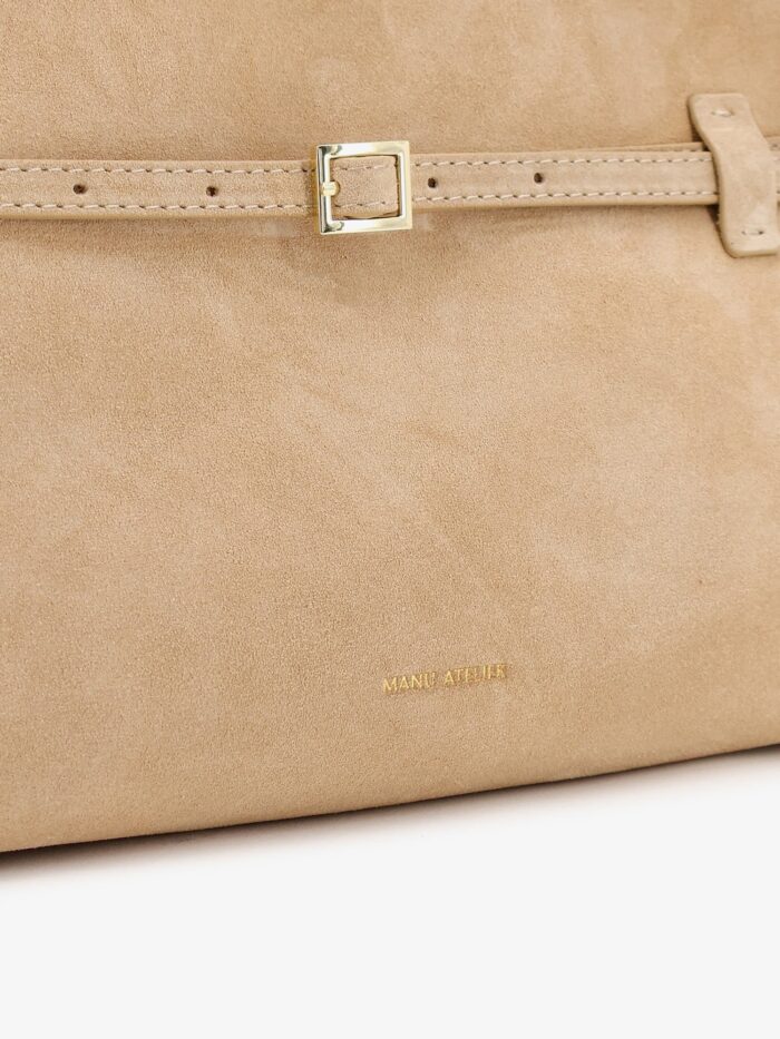 MANU ATELIER Le Cambon East West Suede Shoulder Bag