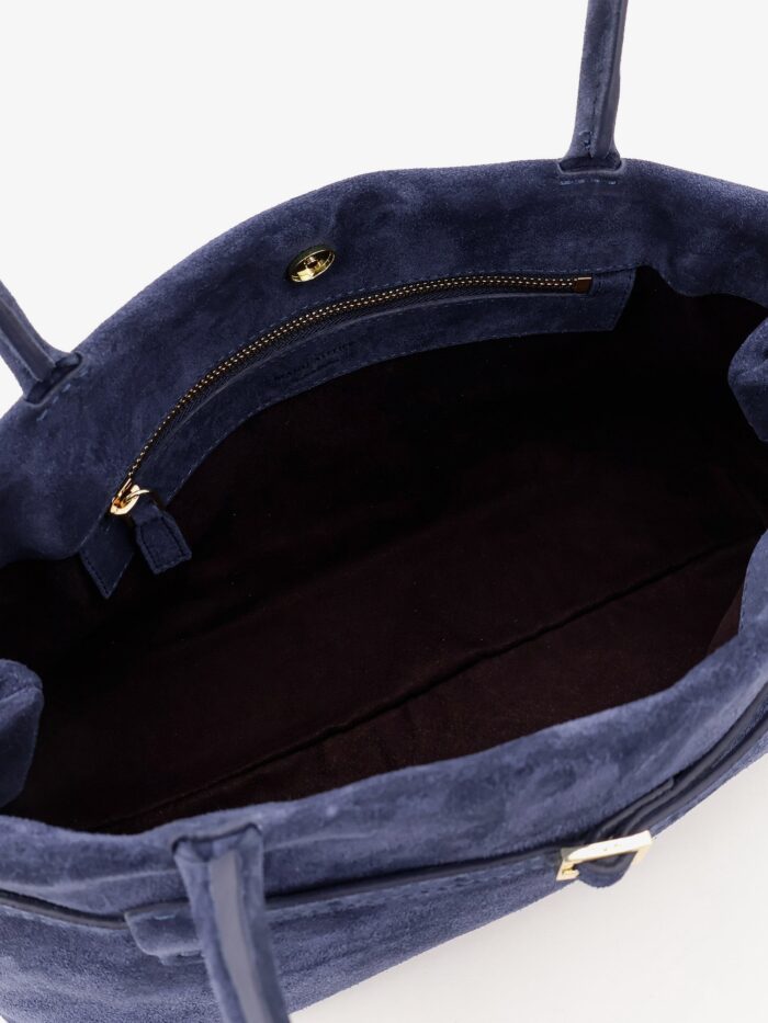 MANU ATELIER Le Cambon East West Suede Shoulder Bag